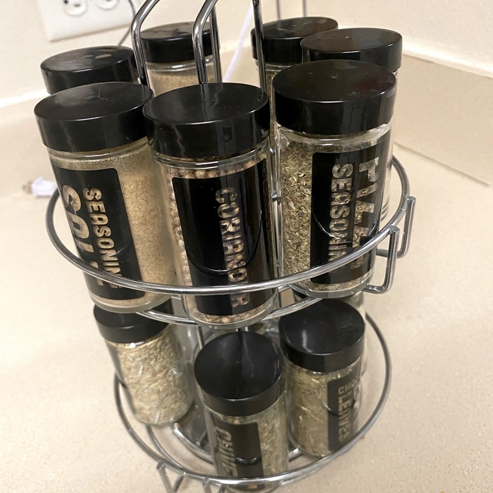 Spices and spices rack